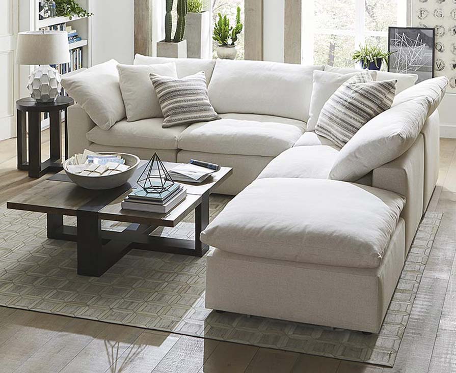 White sectional