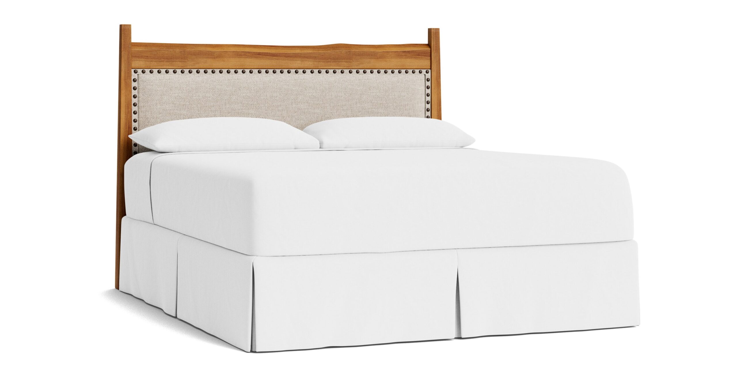 4a80433b1e0f2e6e5b1e89c66956fff2 Heritage Live Edge Upholstered Bed - Image 1