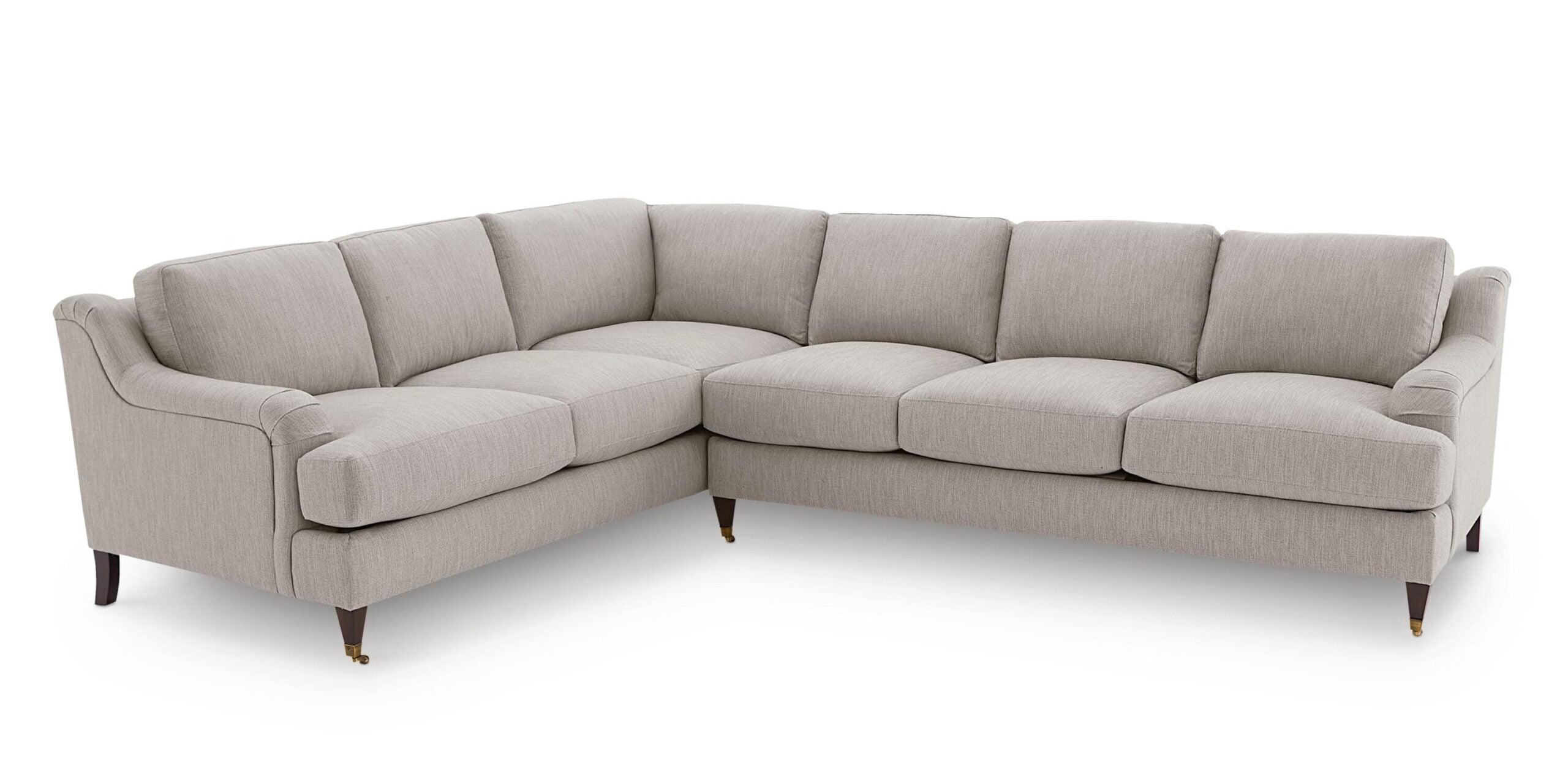 744f9d76ca14f0a6abdf797cc7989928 Stockten English Arm L-Shape Sectional with Casters - Image 1