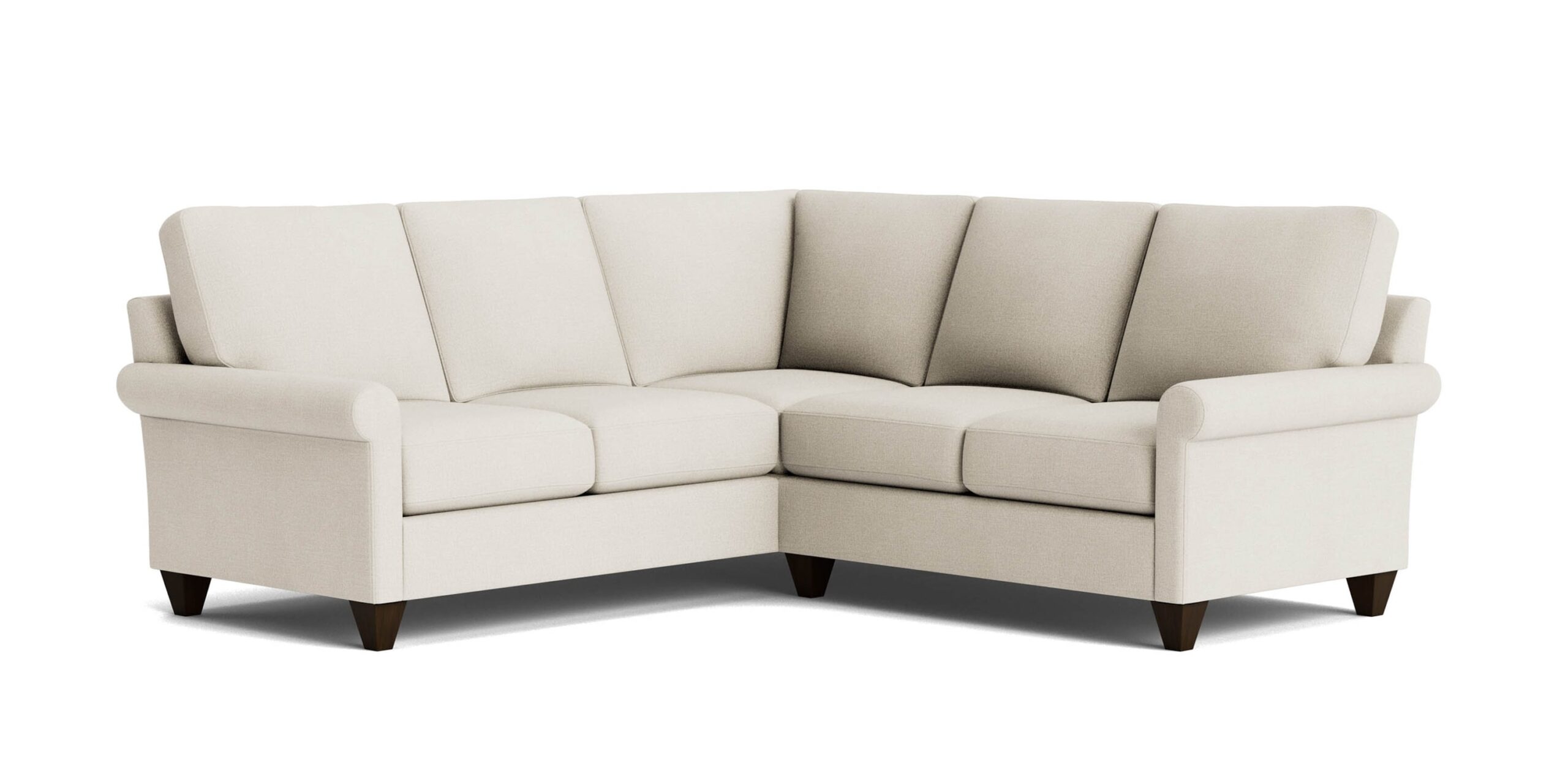 ae0423e205de26f089d614b4fc16fd0f True Custom™ True Custom® Roll Arm L-Shaped Sectional - Image 1