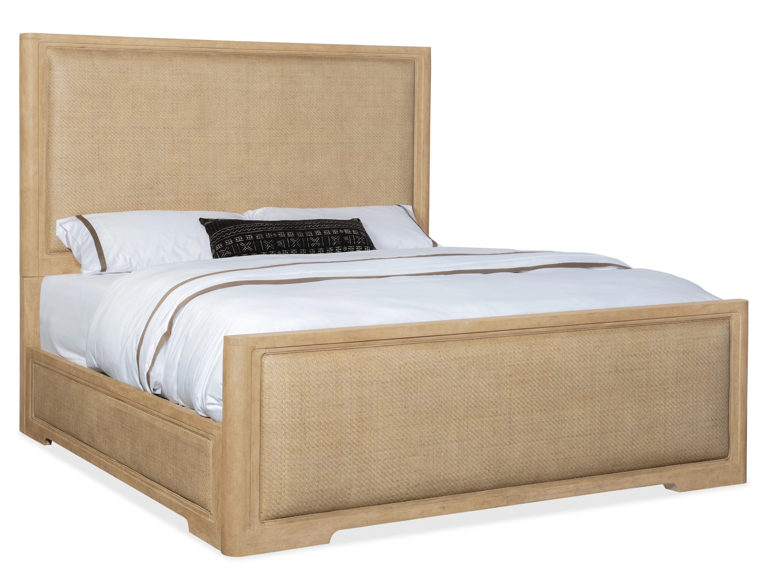 12efef3e5f4426833c540f05b14c5774 Retreat Queen Cane Panel Bed - Image 1