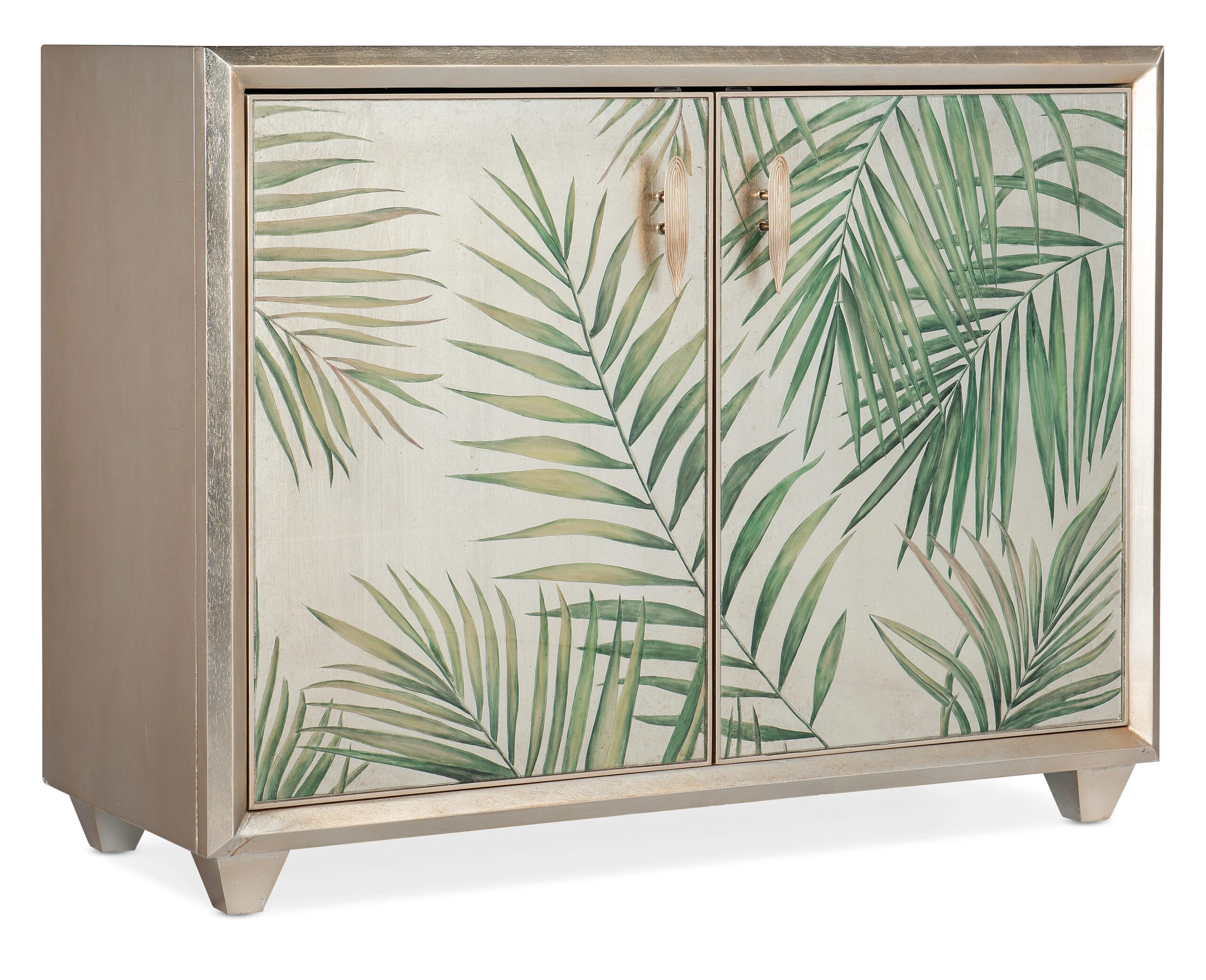 6464d7ba2908815ad3c3a3ba3da4556f Melange Lets Be Fronds Two Door Chest - Image 1