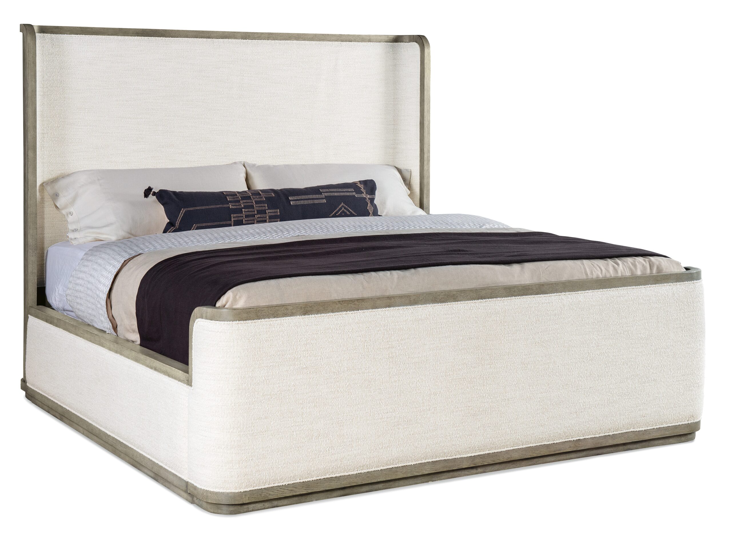6a1fa1d8998f6f042f2ae29732cc3141 Linville Falls Boones Queen Upholstered Shelter Bed - Image 1