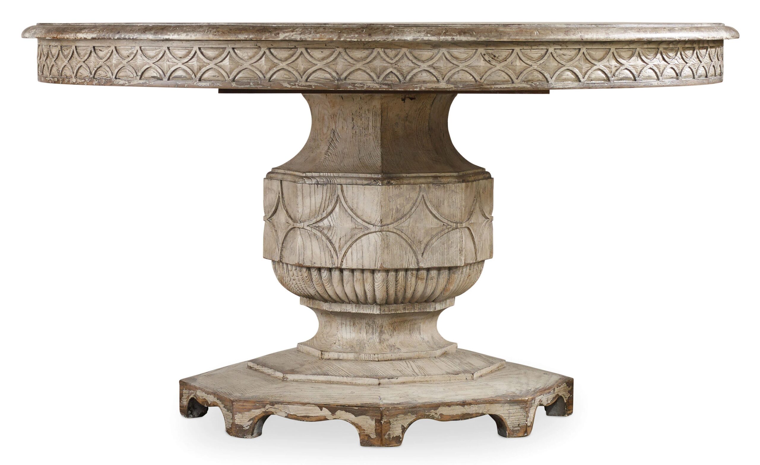 98578ae08e816d21e4ebda57cec667c6 Chatelet Round Dining Table with One 20'' Leaf - Image 1