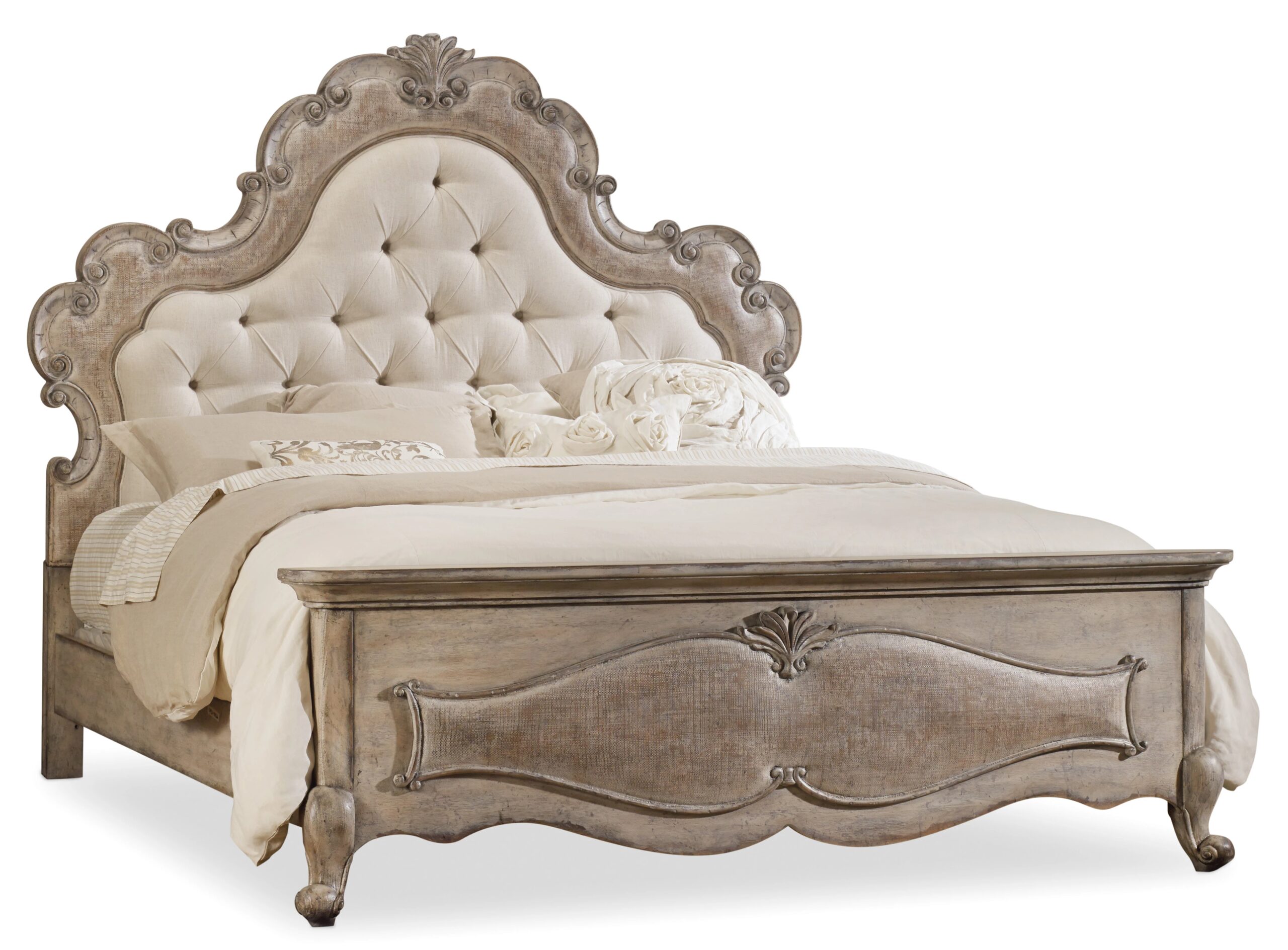 c1fae7153678561ce92613c6e0874df8 Chatelet Queen Upholstered Panel Bed - Image 1