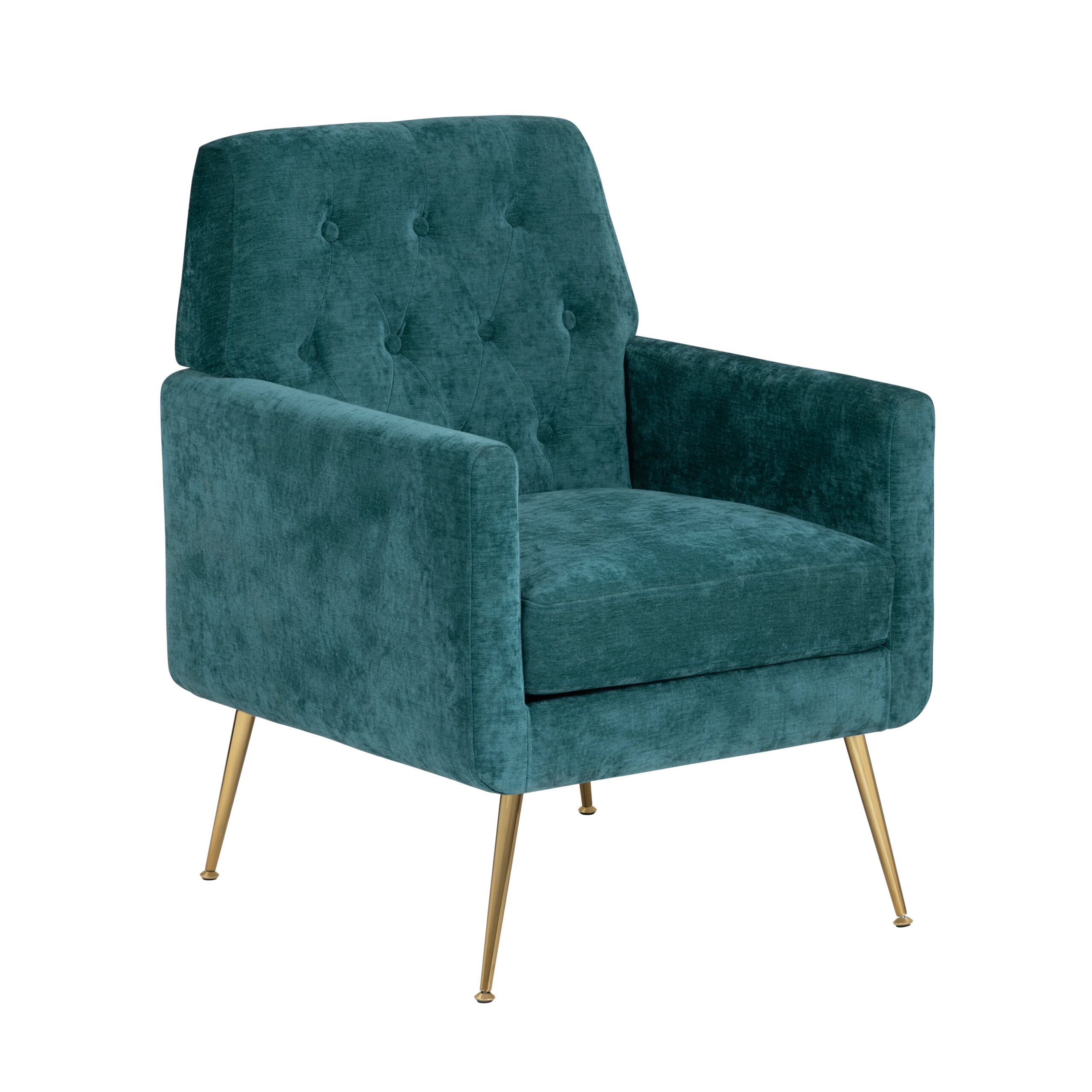 63ad459af792b13cd63c08f053485482 Accent Chair - Peacock Blue - Image 1