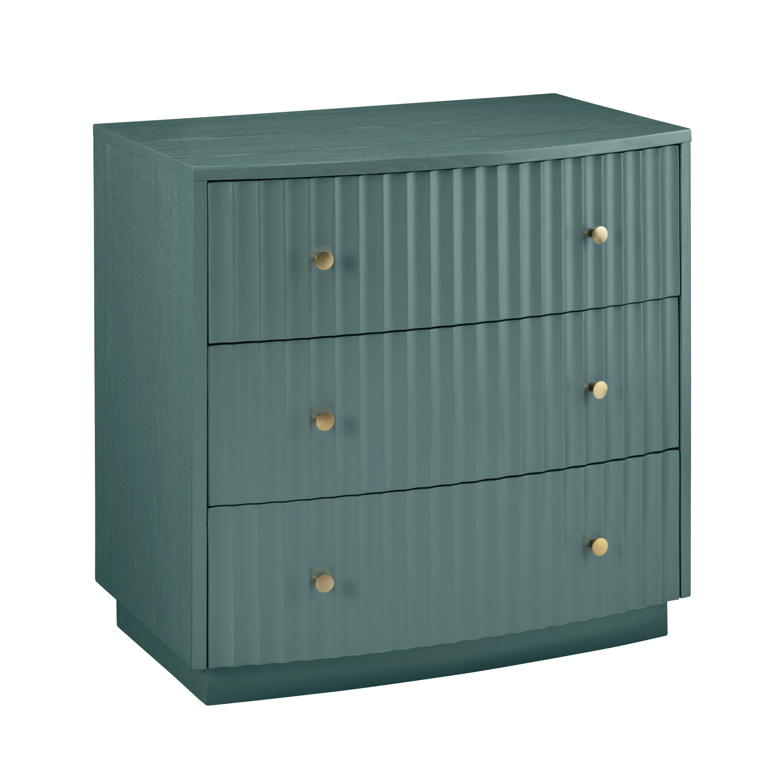 8026c6c076f953e6e5d0a793ee77caba Percy Three-Drawer Chest (Teal) - Image 1