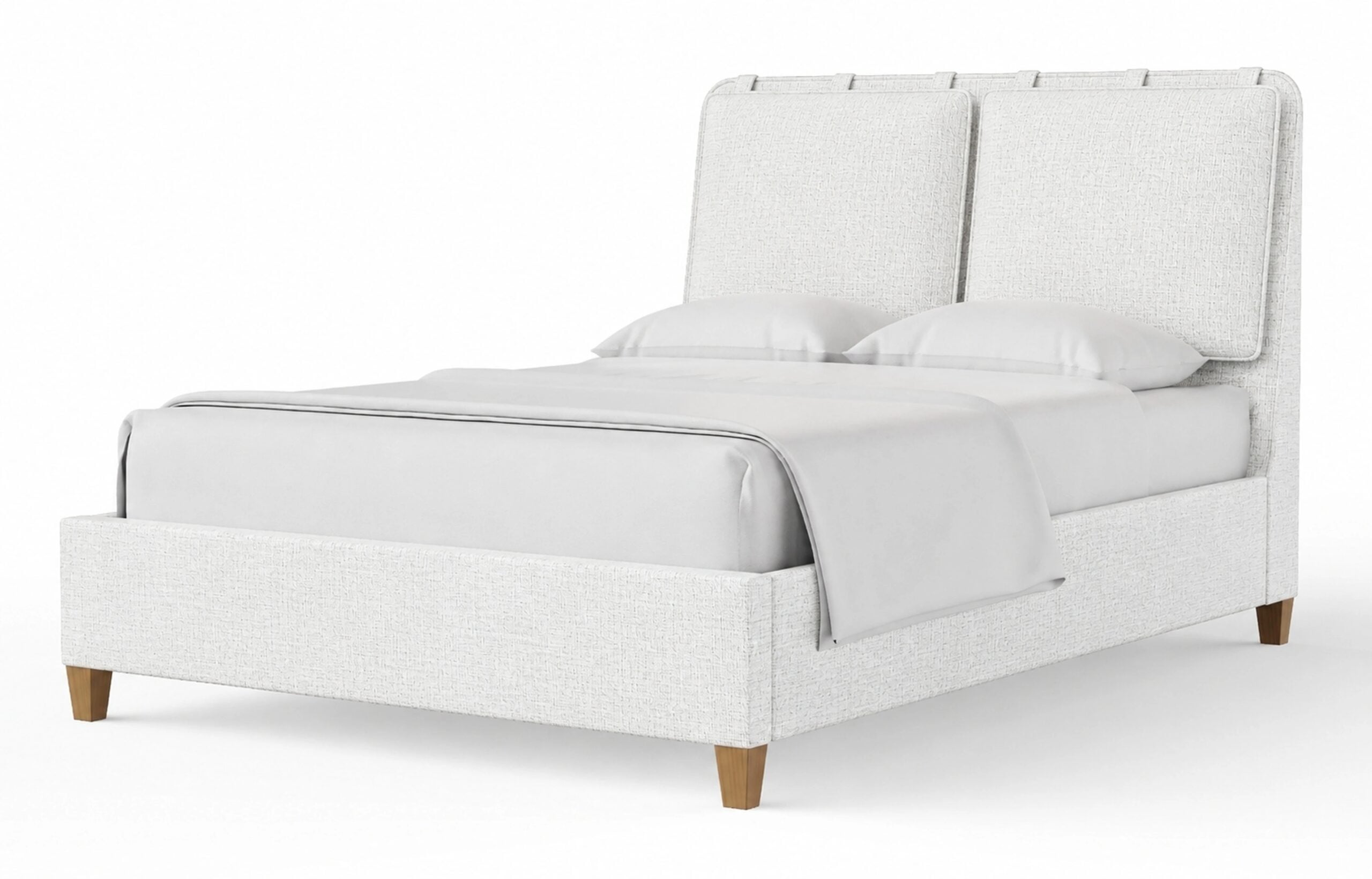 a701de79e18c1e7b036346b3b394342c King Uph Bed-Pure White - Image 1