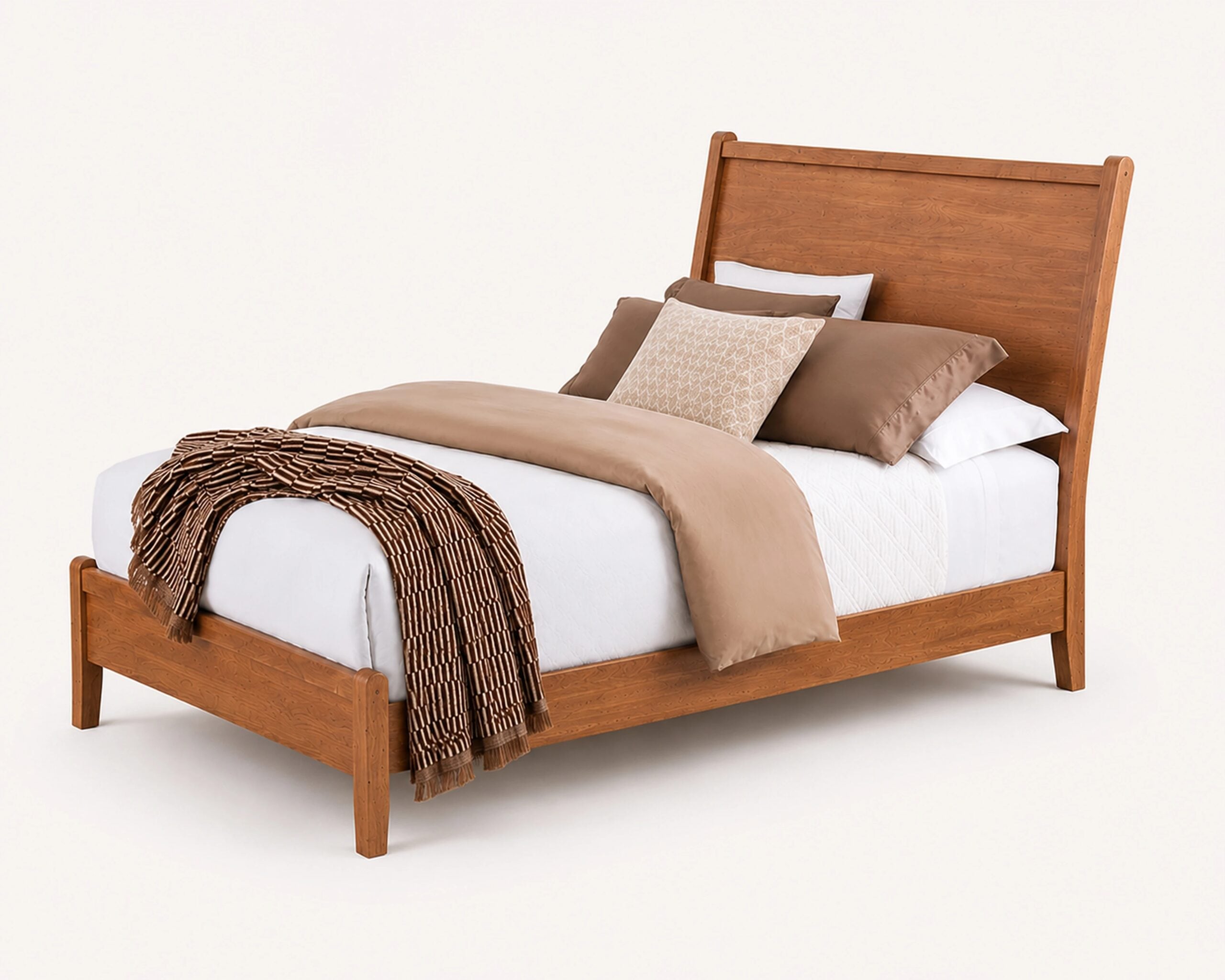 c7ad93ae58508b363d70776291cab4ec Queen Canted Sleigh Bed - Image 1